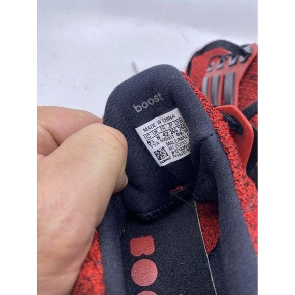 Adidas Red Black Ultra Boost Sneakers Size Us - Picture 7 of 10